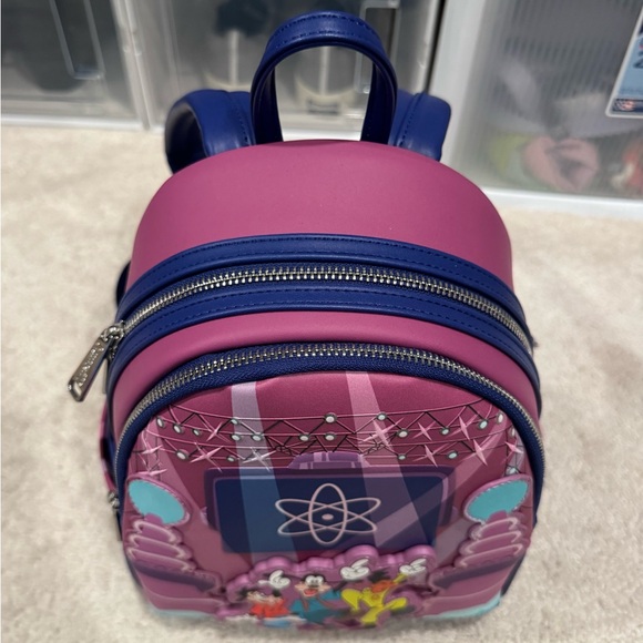 Loungefly Disney A Goofy Movie Powerline Eye To Eye Mini Backpack & Dust Bag - Picture 9 of 15